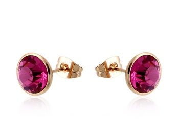 Brinco Cristal Roxo